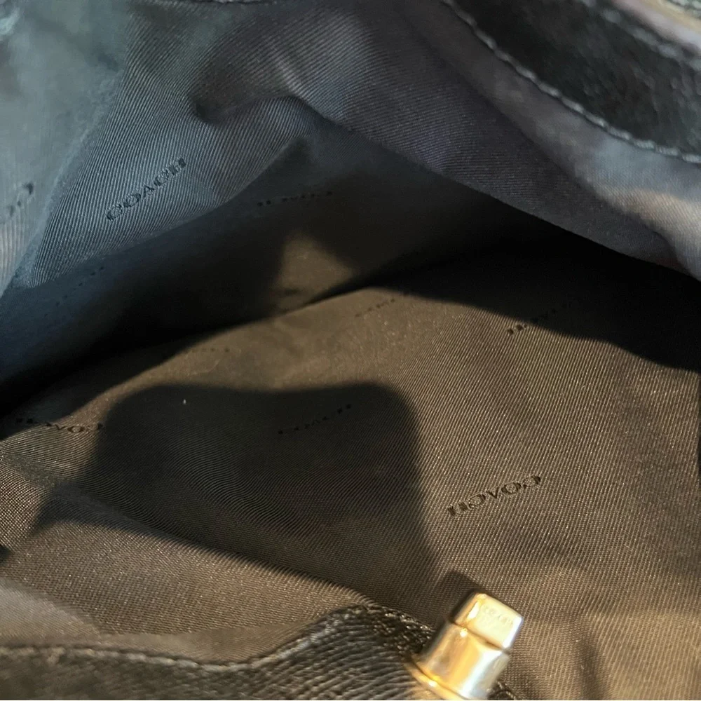 Coach Turnlock Tote (29086) Black EUC - Picture 9 of 12